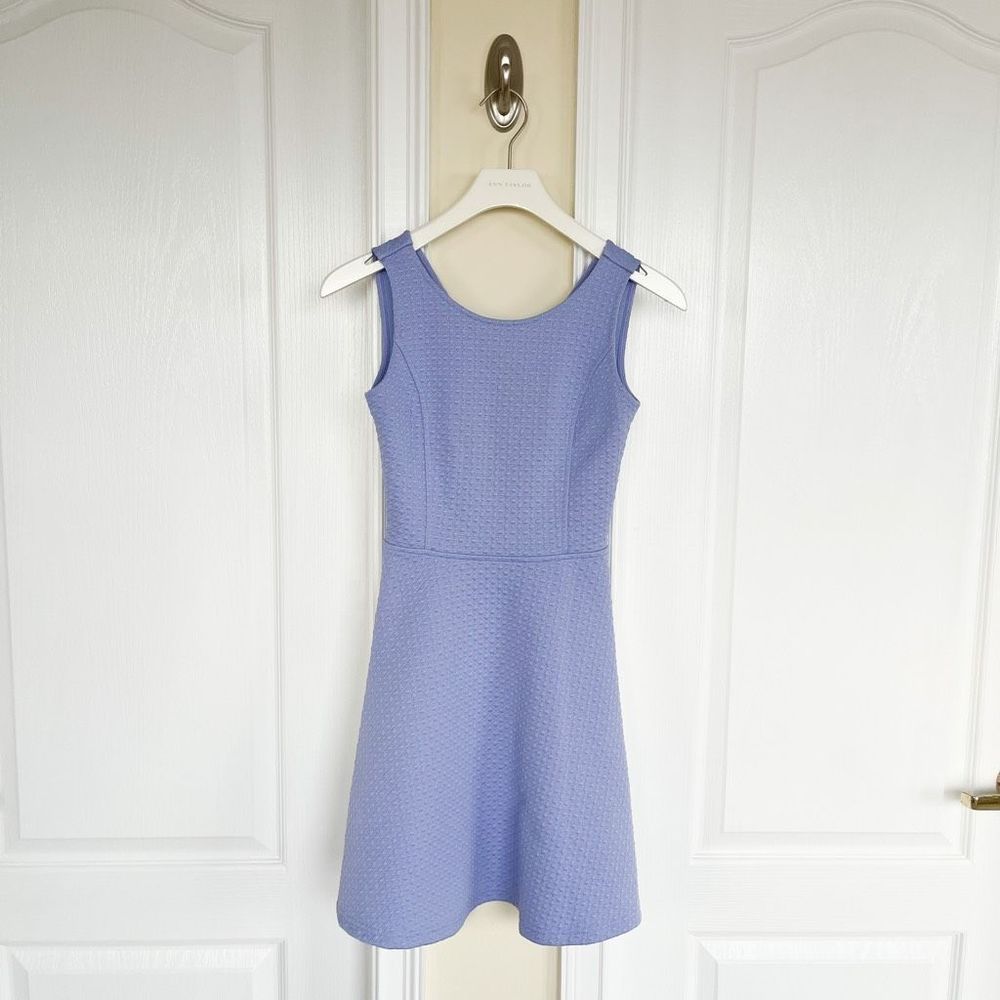 Frenchi Women's Lilac Sleeveless Abstract Weave‎ A-Line Mini Dress Size XS